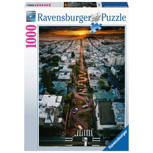 Ravensburger puzzel 1000 stukjes Lombard street, San Francisco